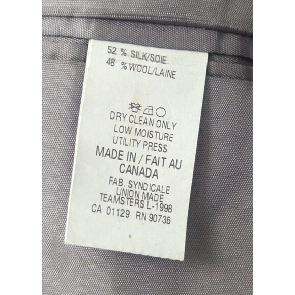 Lauren Ralph Lauren Silk Wool Blend Men's Chevron Print Sport Jacket Blazer 42S - Picture 5 of 6